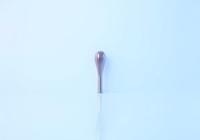 Metallic orbiting design dough whisk