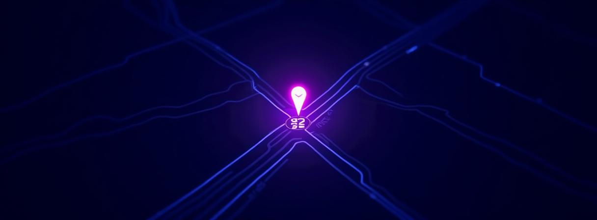 Stylized dark mode map showing Liberty Avenue, Brooklyn